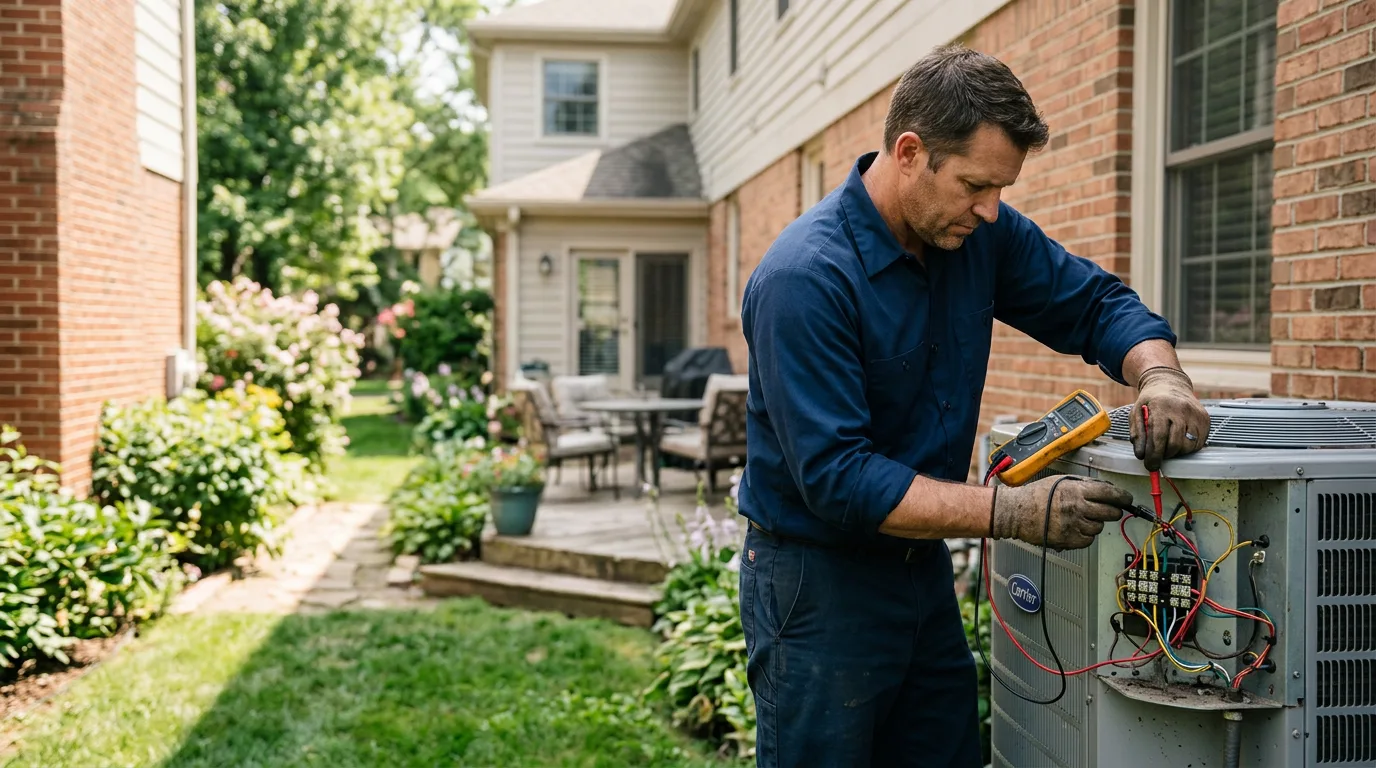 HVAC technician working near Jeannette, PA